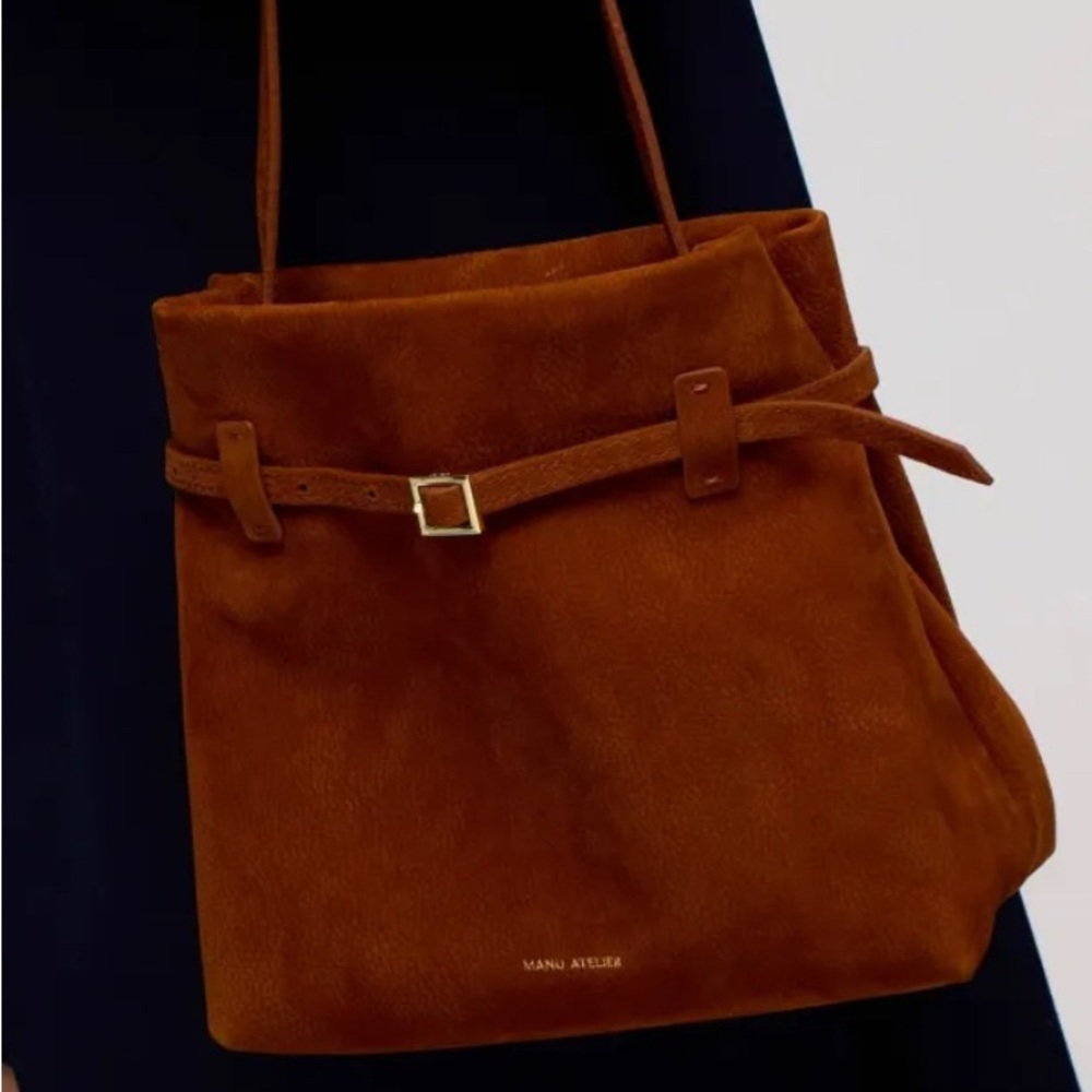 Fudge Mini Tote Du Jour Suede Shoulder Bag * Sold out*